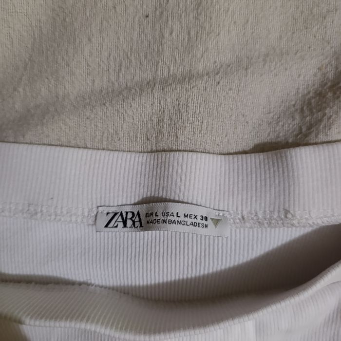 бяла блуза zara women