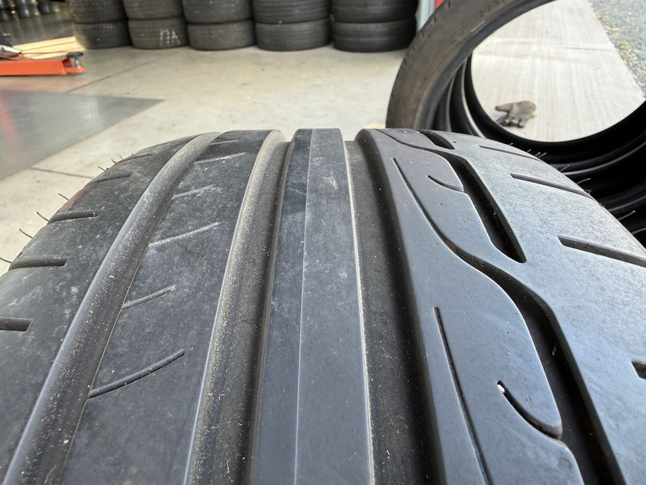 4бр. ОТЛИЧНИ Летни Гуми С Борд 225/45R/19 -DUNLOP- DOT:4918- 7.0мм+6.5мм