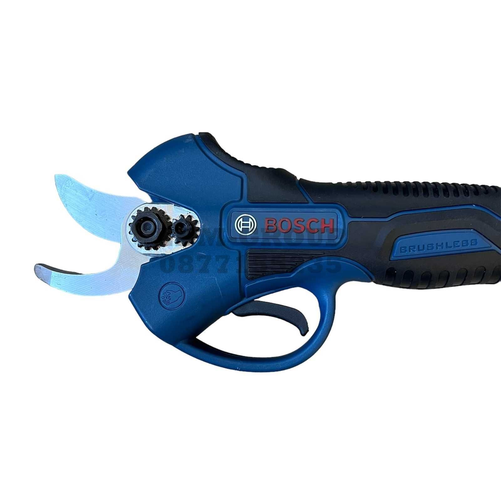 Акумулаторна лозарска ножица BOSCH 24V 5Ah до 30мм. БОШ с 2 батерии гр ...