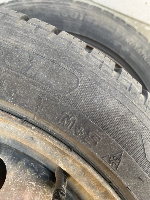 Jante cu cauciucuri 195/55/R16 M+S in 4 prezoane