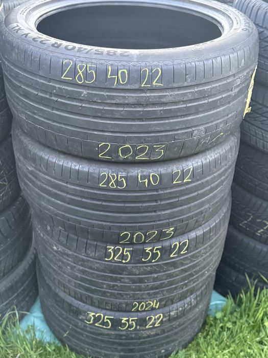 285/40/21 Set 4 buc CONTINENTAL dot 2022.anv Vară.impecabile