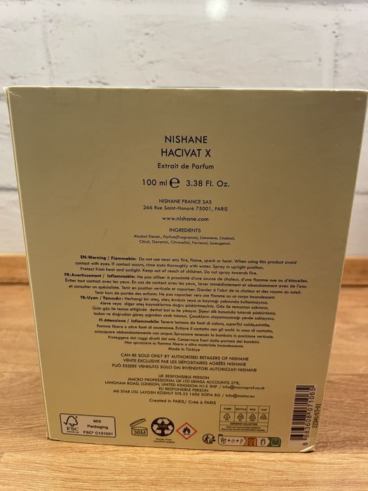 Nishane HACIVAT X 100ml parfum