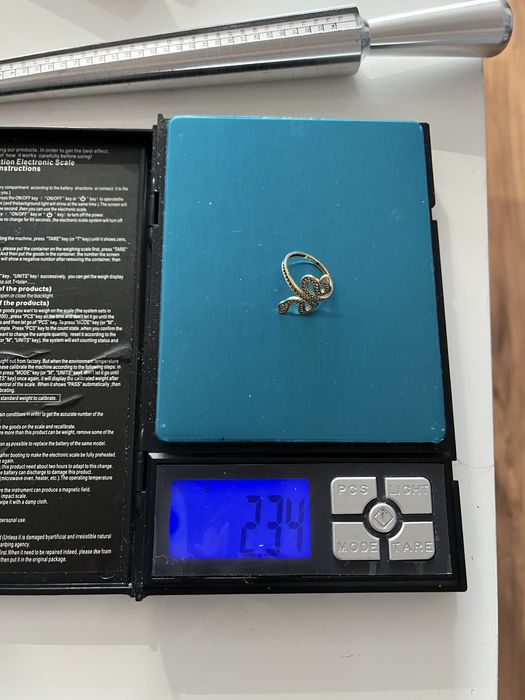 Златен пръстен змия 585