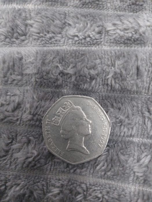 Moneda 50 pence 1997 Elizabeth