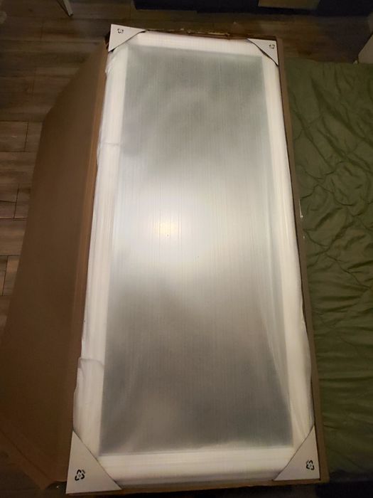 Ново огледало Jysk Maribo 72 x 162 бял гланц