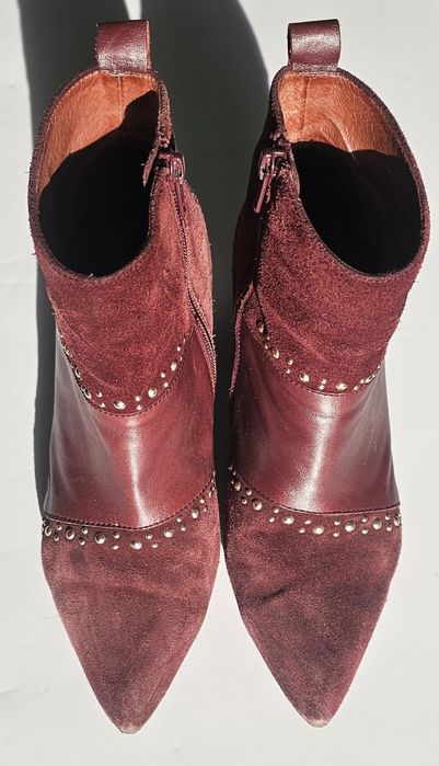 Боти естествен велур