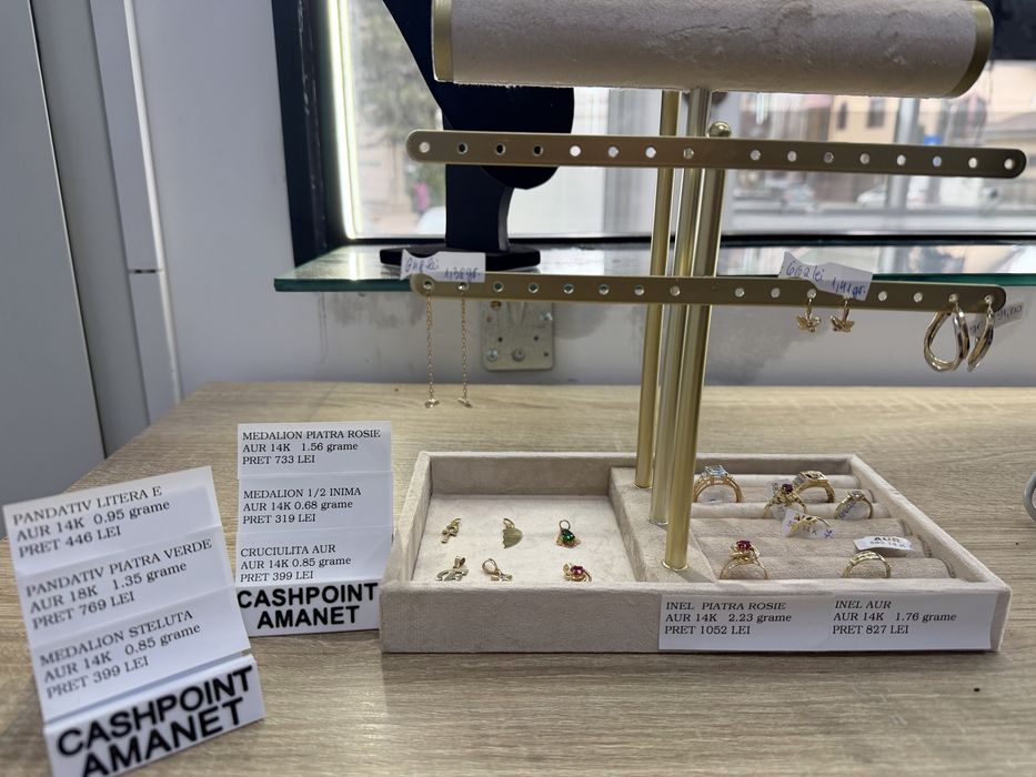 Bijuterii aur 14 K 450 lei gramul