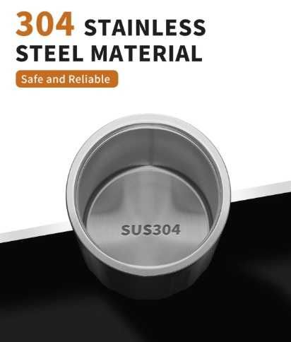 Kit portabil pt preparare cafea cu rajnita si pahar din inox