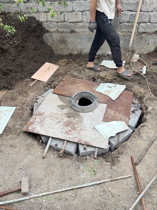 Урачи сантихика турба тккизиш ишларини киламиз yama qazish