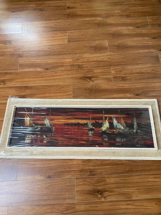 Tablou inramat ulei pe panza olanda 50/20 semnat