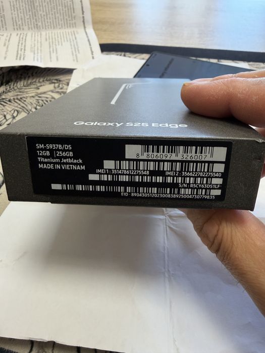 Samsung Galaxy S25 Edge 12/256gb - без забележки, гаранция