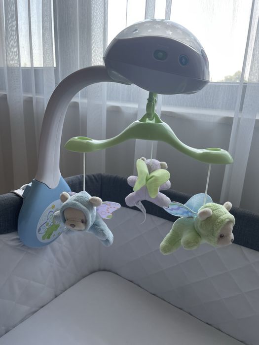 Музикална въртележка за кошара Fisher Price Мечета пеперуди 3в1