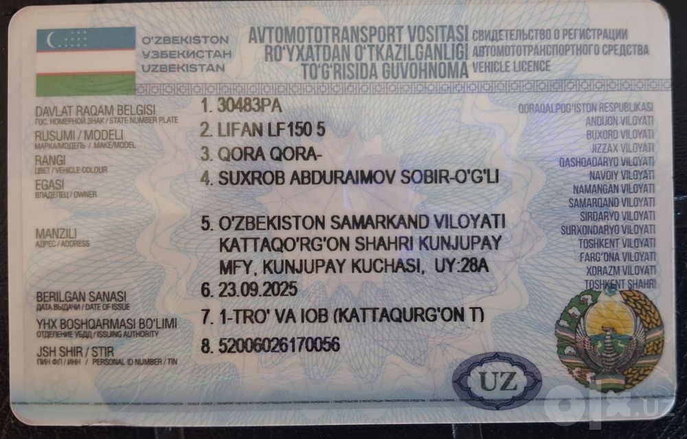 Lifan 150 Sotiladi