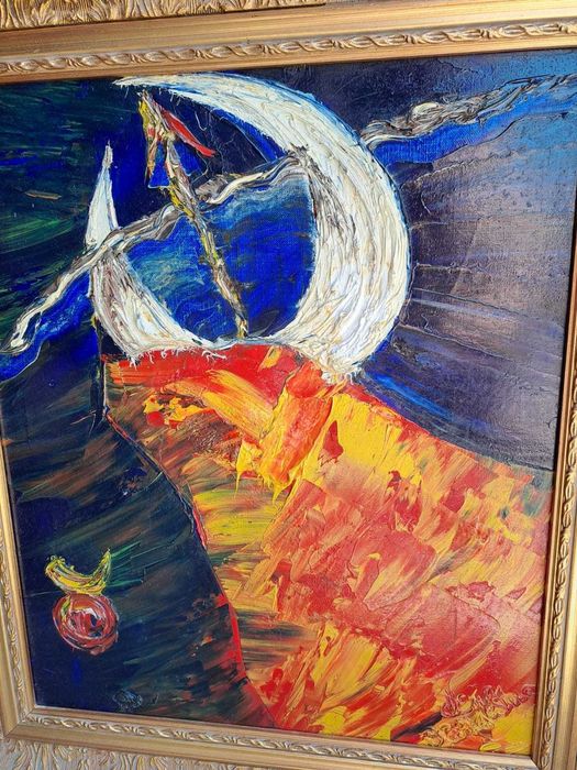 tablou pictura pe panza Henri Bevilacqua 73/64 cm
