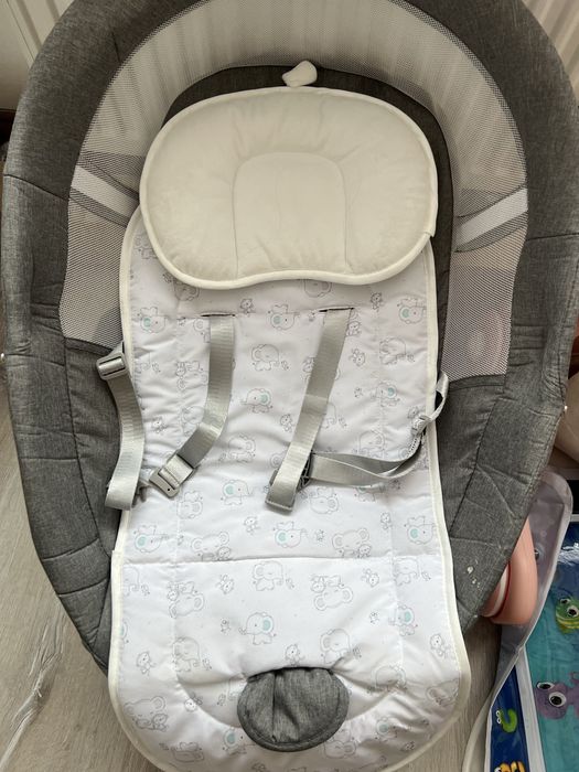 Leagan electric pentru bebelusi Evoque, Powder Grey, Appekids