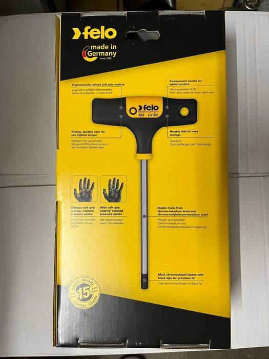 Trusa 7 surubelnite Felo in forma T, cap imbus hexagon si tubulare