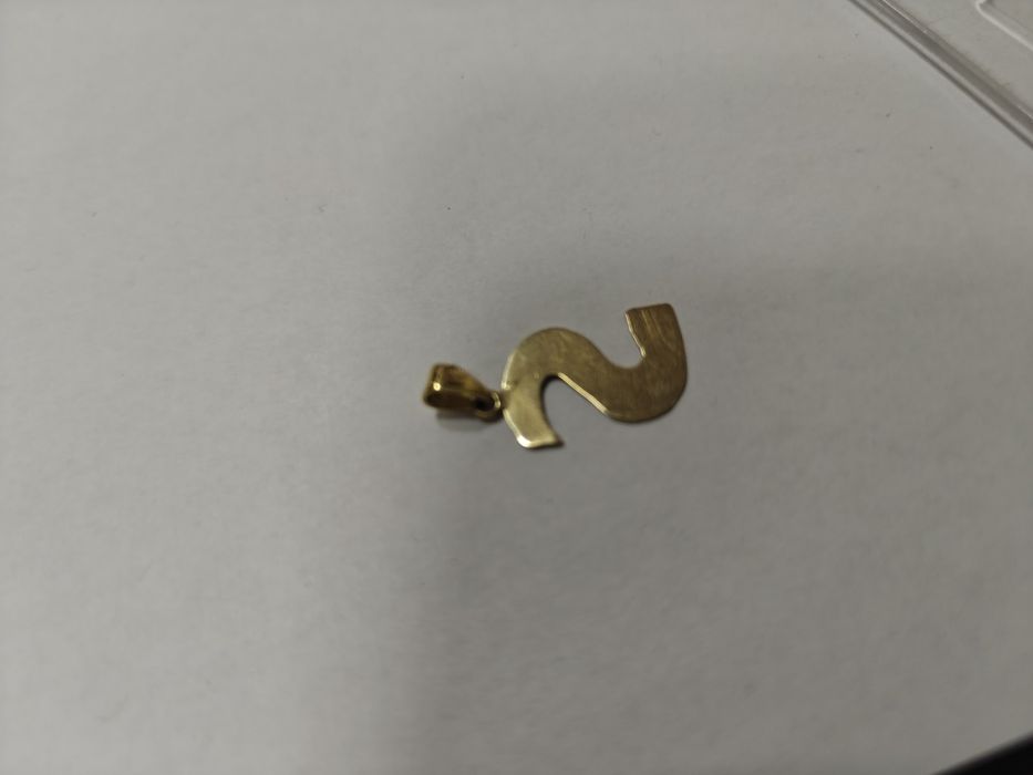 Pandantiv inițială S aur 18k 1.46gr (r)
