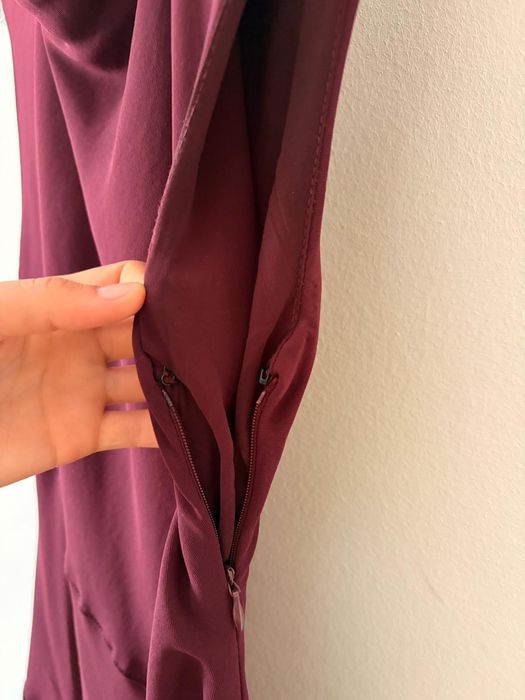 Rochie Mango, mărime XS, culoare vișinie