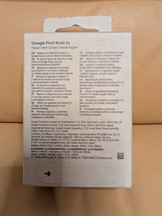 Căști Pixel Buds 2a, negru, noi & sigilate