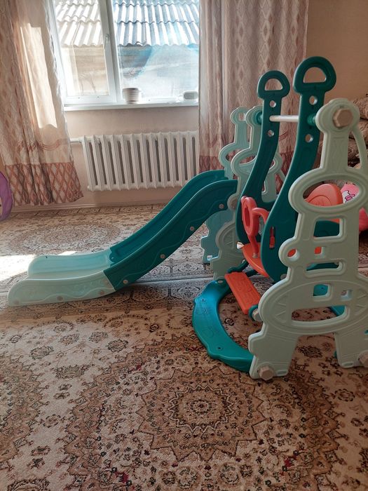 Детский комплекс-качеля+горка
