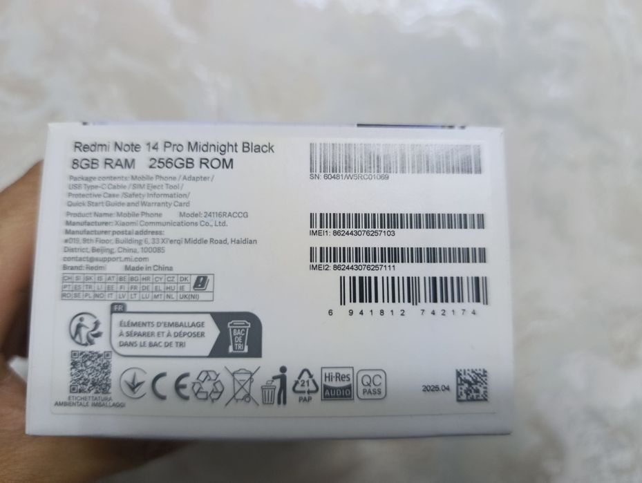 Redmi noʻt 14 proʻ 256