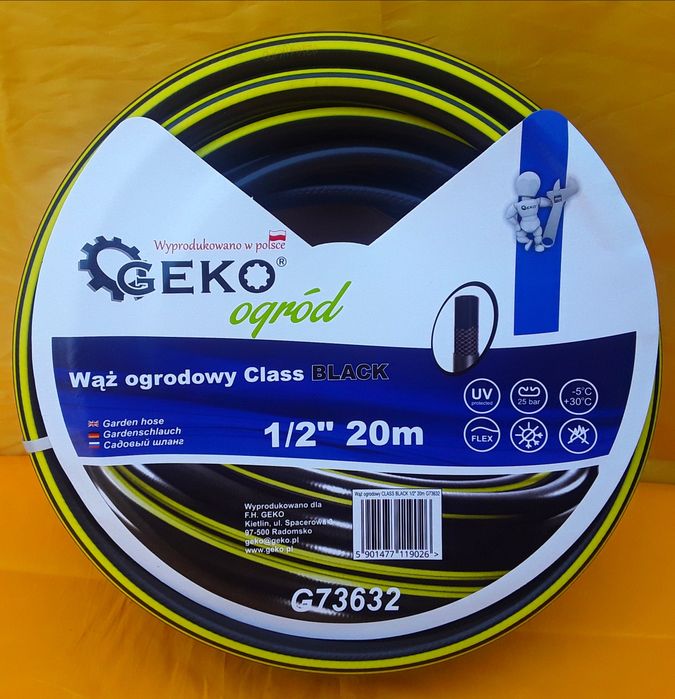 Furtun PREMIUM GEKO - POLONIA  1/2 - 20 m  pentru grădina - 60 Lei