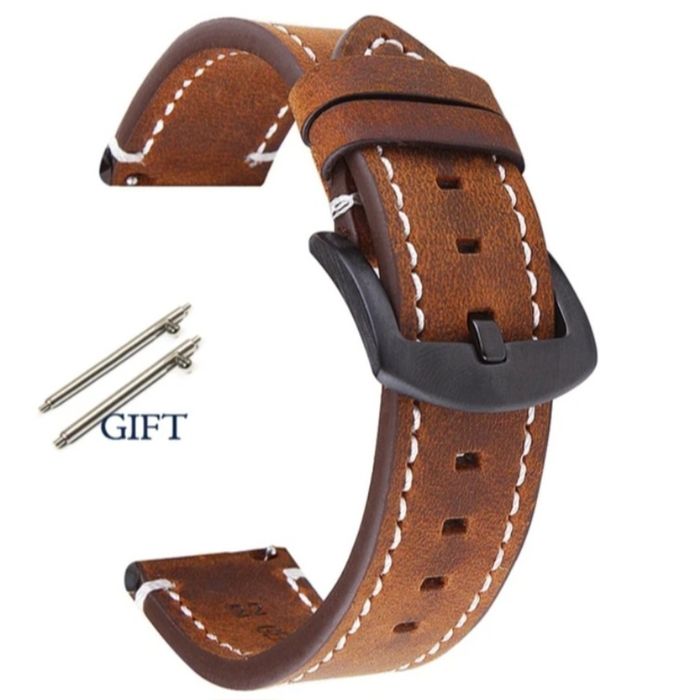 RETRO Кожена каишка Huawei Watch/Samsung/Xiaomi/Garmin/Apple/Amazfit