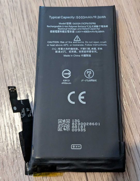 Аккумулятор Pixel 6 Pro