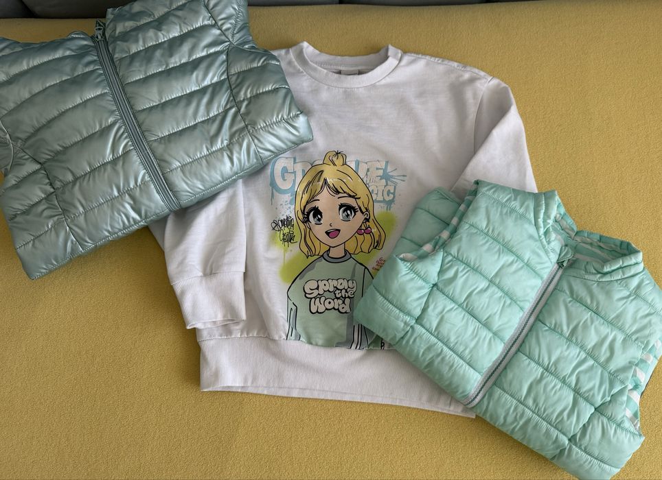 Преходно яке, зимно топло яке, елек, блуза 6г до 8г, 134р.