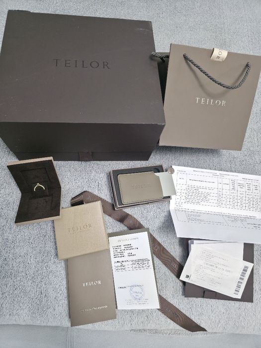 Inel logodna 18 k cu diamante Teilor marimea52