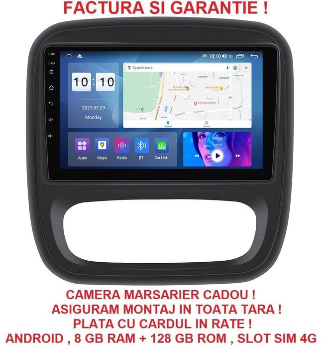 Navigatie Opel Vivaro din 2014-2018 Camera Marsarier 2GB 4GB 8GB Nou