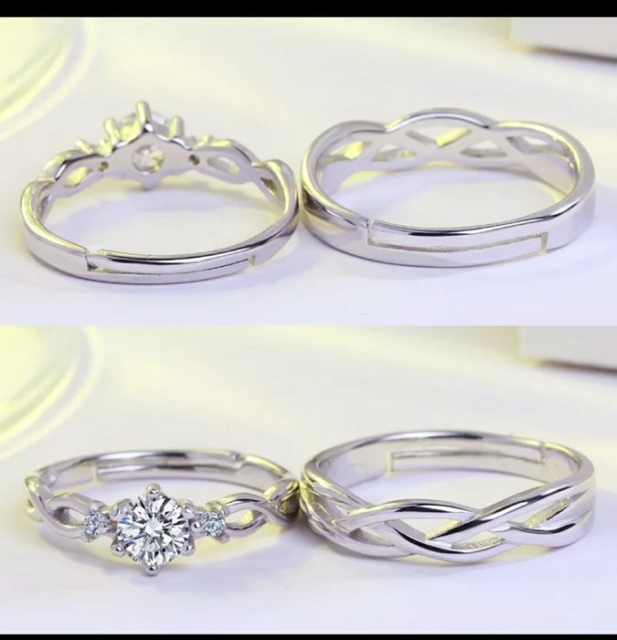 Set 2 inele argint- marime ajustabila