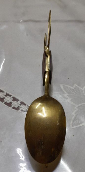 Ложка для салата или торта антиквариат смотрите фотографии
