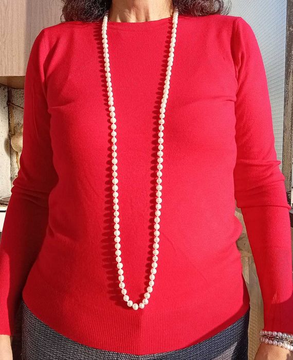 Гердан от естествени перли 120 см.