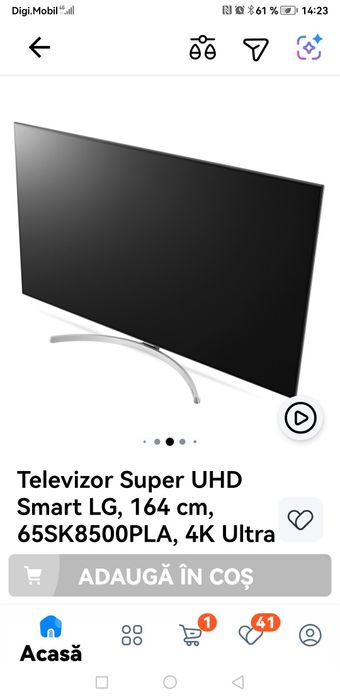 Vand tv nanocell 4 k Super Ultra HD Dolby Atmos si Dolby Vision 55  sk