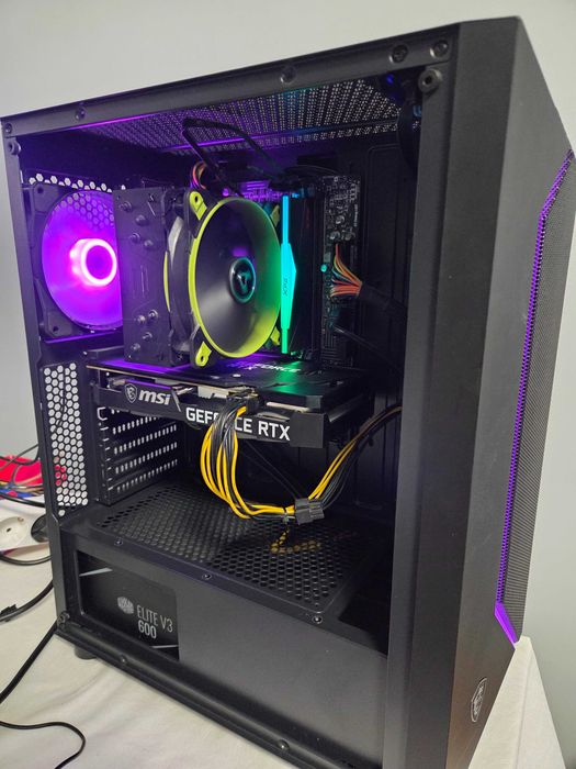 Gaming PC MSI Procesor Intel i9 11900F 16 GB DDR4 RTX 3050 512 SSD + Monitor MSI 180hz 27 inch 2K