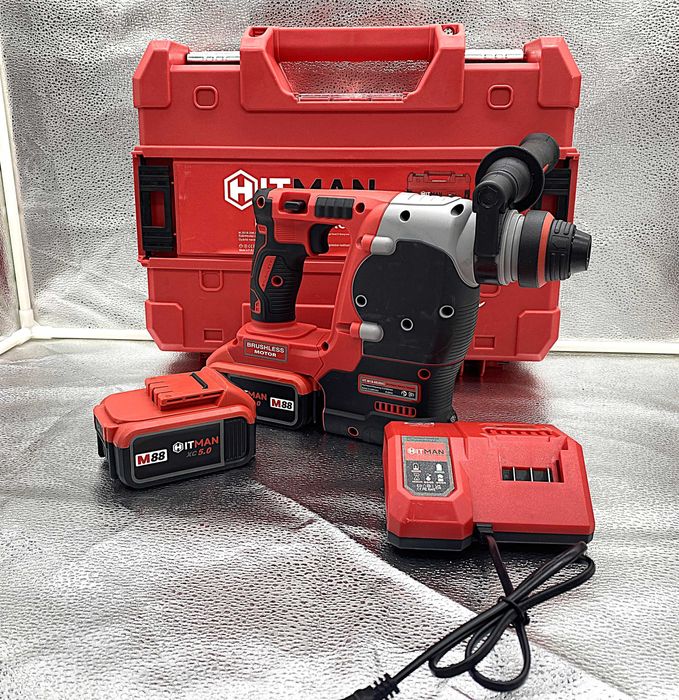 Ciocan rotopercutor Hitman 88V, 2x baterii, SDS-Plus!