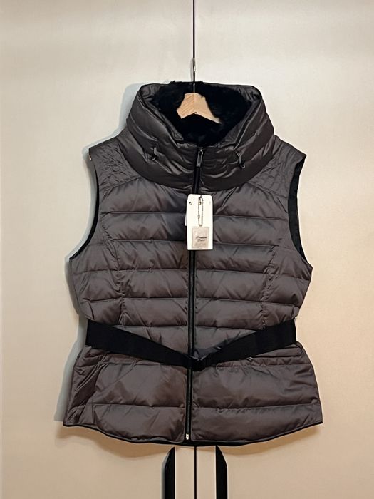 Дамски елек от гъши пух Zara, още с етикет, XL, тъмно сив