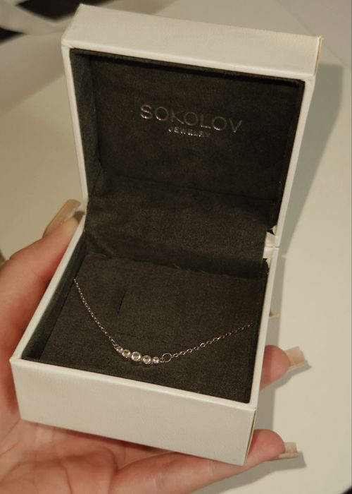 Серебрянная цепочка sokolov