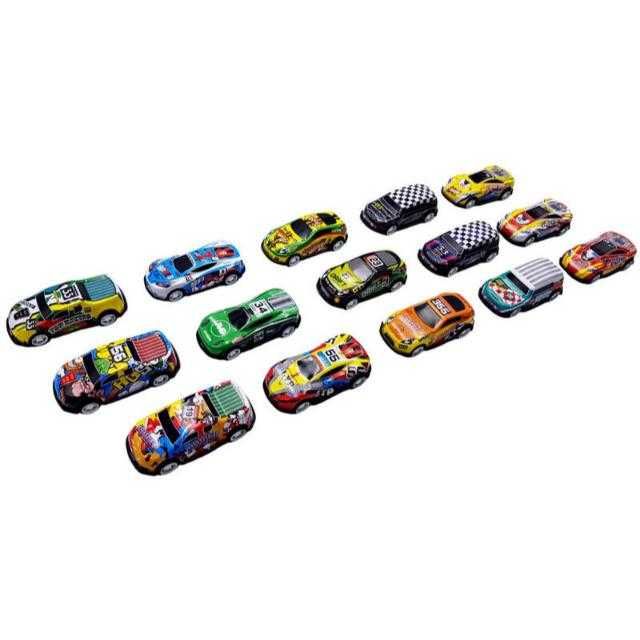 Set 15 masinute metalice sport, Multicolor,  KOMAZI®