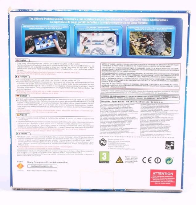 Sony PS Vita OLED PCH-1004 (Перфектно състояние, Пълен комплект + 2 Игри)