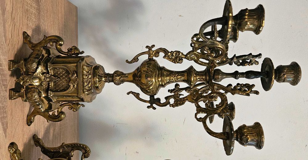 Ceas de semineu mecanic 3 piese Hermle 1978