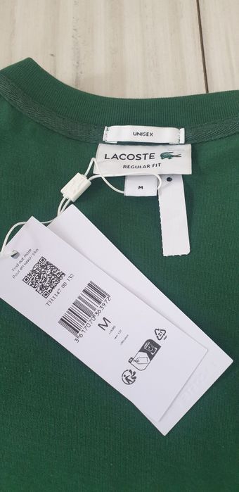Lacoste Cotton Regular Fit Unisex  M НОВО! ОРИГИНАЛНА Унисекс Тениска