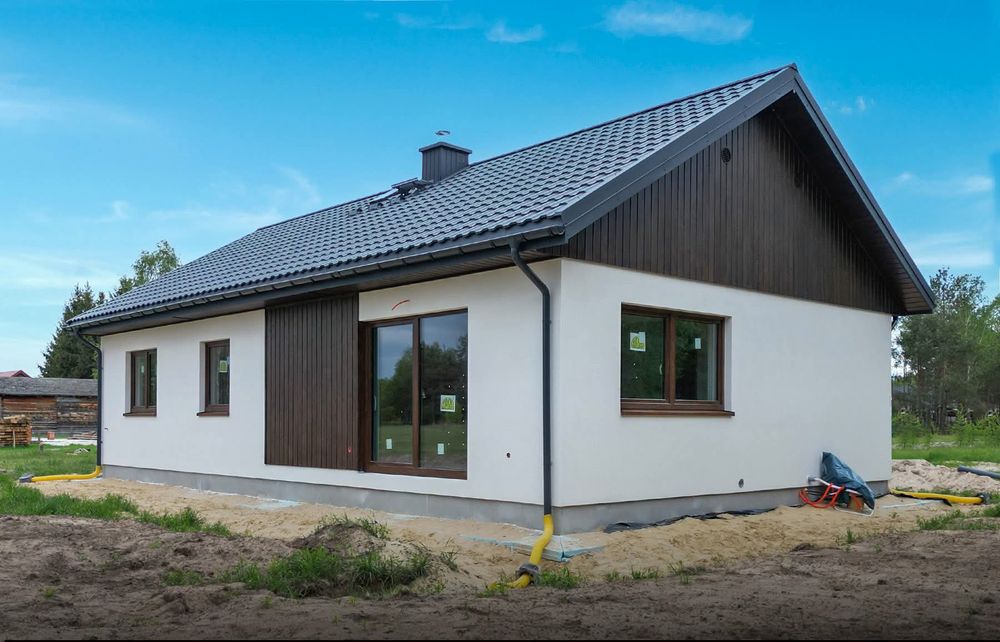Vand case pe structura metalica usoara
