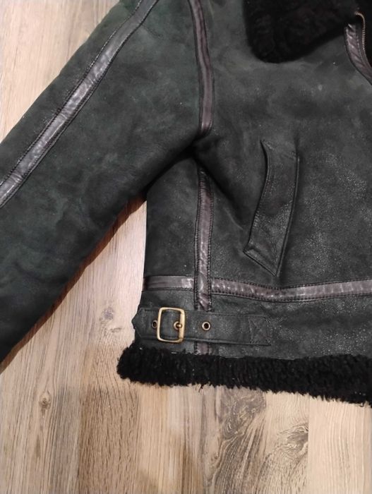 Вълнено късо агнешко кожухче