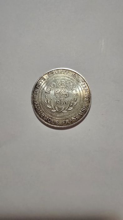 Monedă de colecție din argint 100 Franci 1990 - Charlemagne