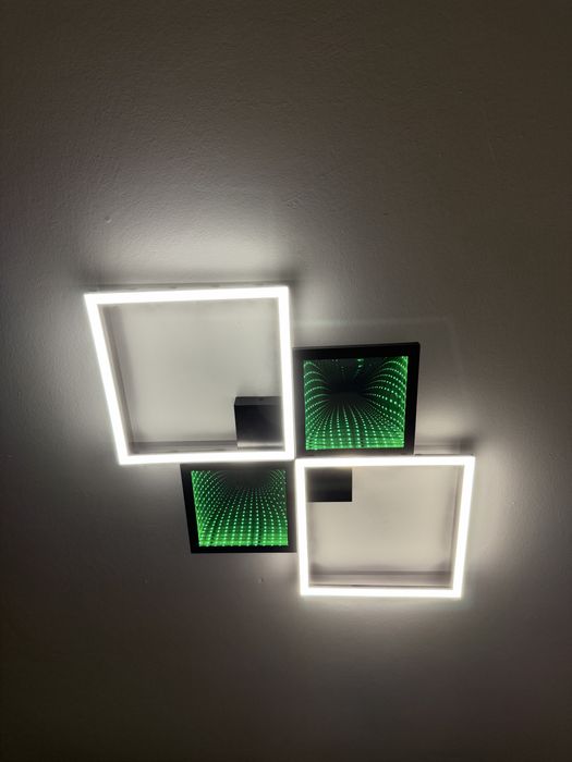 Plafoniera LED + LED RGB Antenna 05-1028, 43 W, 3500 lm, telecomanda