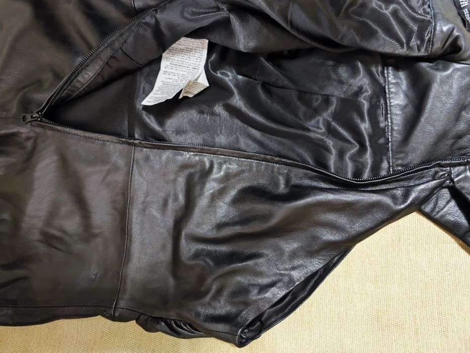 Страхотна рокля от естествена кожа ZARA, размер XL