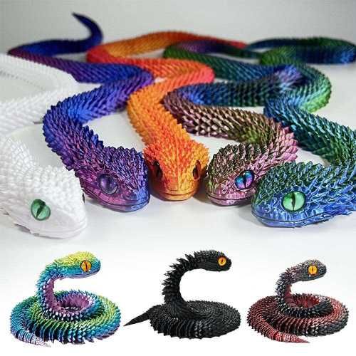 Змея 3d на подарок - символ года, фигурка игрушка