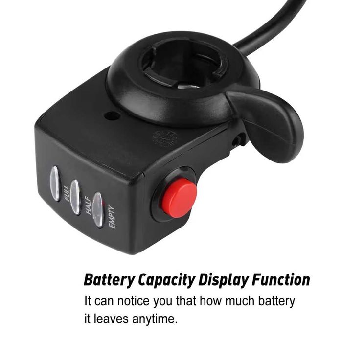 Accelerator de motocicletă Gorgeri 36V – PVC + ABS